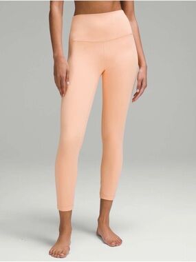 Lululemon Align Crop HR 23"- Size 12 Contour Beige Nude Tan Yoga Pant